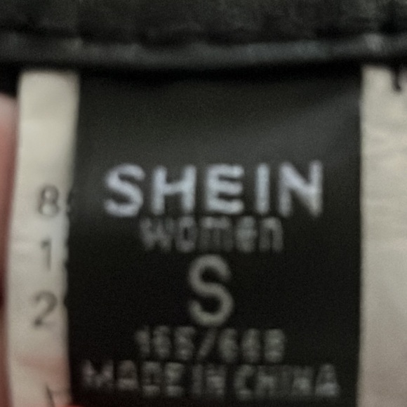 Black Leather Look Trousers - Picture 8 of 8